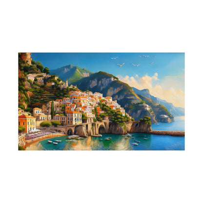 Amalfi Coast Italy Coastal Print | Style 1 | Wall Art | Wall Print