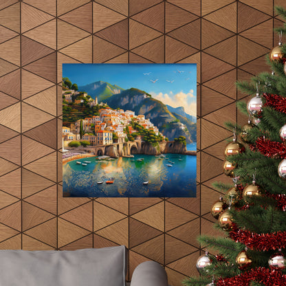 Amalfi Coast Italy Coastal Print | Style 1 | Wall Art | Wall Print