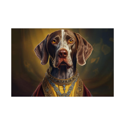 German Shorthaired Pointer Dog Renaissance Pet Portrait, Art Print, Animal Lover gift, Dog Wall Art, wall prints, wall art