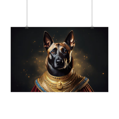 Belgian Malinois Renaissance Dog  Portrait Wall Print, Art Print, Art Print, Animal Lover Home Decor, Dog Wall Art, wall art