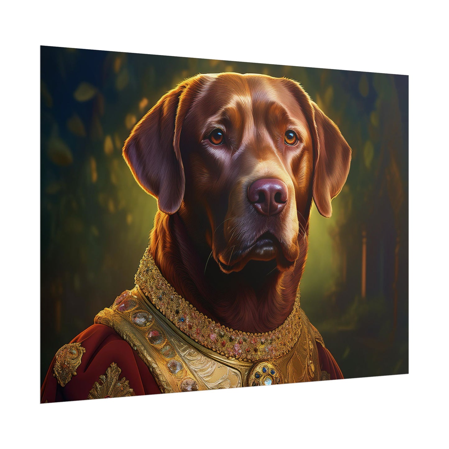 Chesapeake Bay Retriever Dog Renaissance Pet Portrait Print, Animal Lover print, Dog Wall Art, wall print, wall art