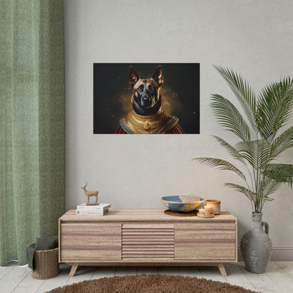 Belgian Malinois Renaissance Dog  Portrait Wall Print, Art Print, Art Print, Animal Lover Home Decor, Dog Wall Art, wall art