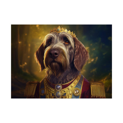 Wirehaired Pointing Griffon Renaissance Pet Portrait Print,  Dog Lover Wall Art, Animal Artwork, Canine Decor, Dog Memorial Gift