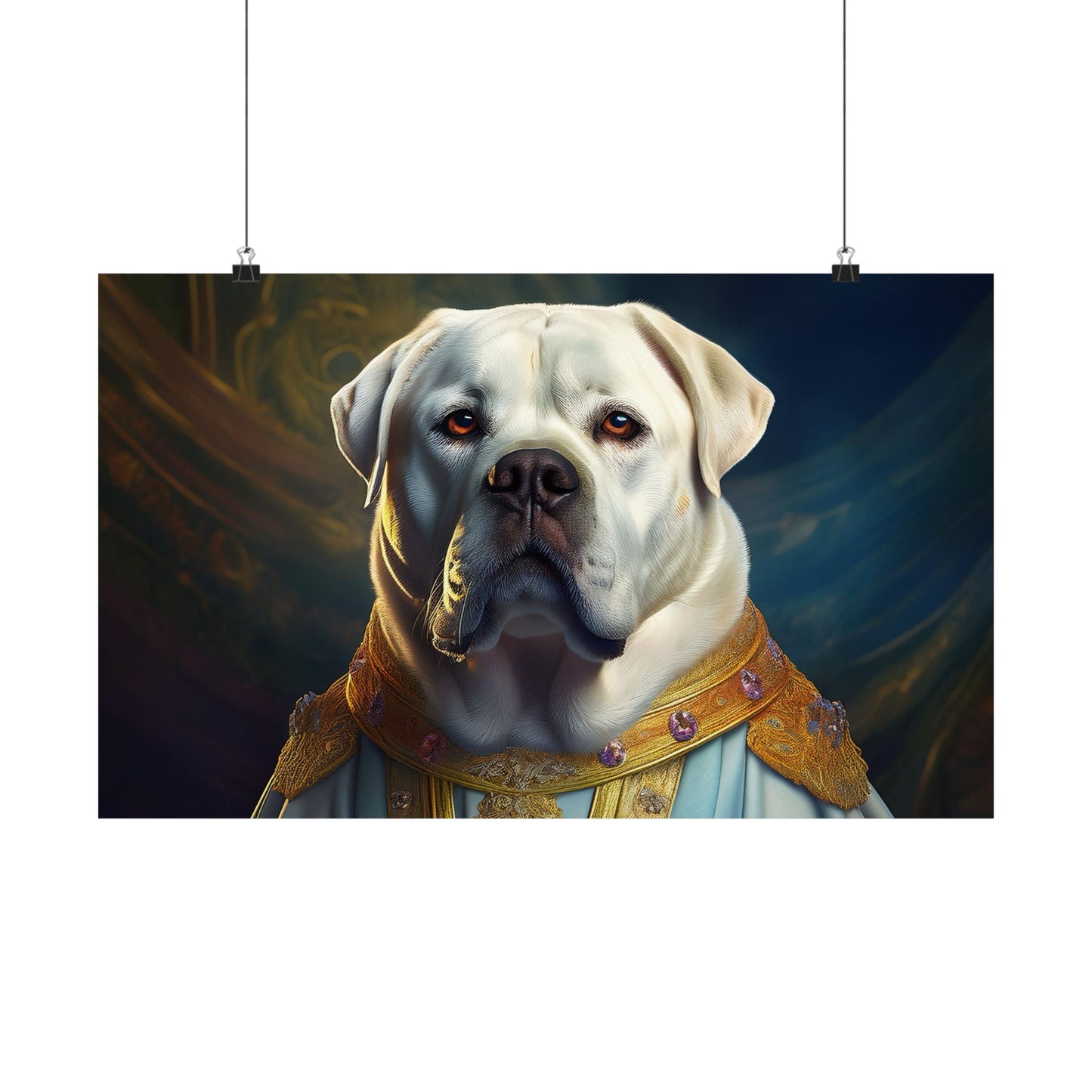 Mastiff Renaissance Pet Portrait Print, Unique Wall Art, Wall Print, Dog Art, Pet Art