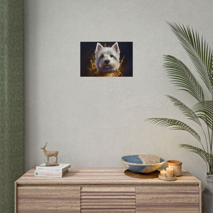 West Highland White Terrier Dog Renaissance Pet Portrait Print, West Highland White Terrier Art Print, Dog Wall Art, Wall Print, Wall Art