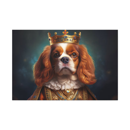 Cavalier King Charles Spaniel Renaissance Pet Portrait on Canvas | Wall art | wall print
