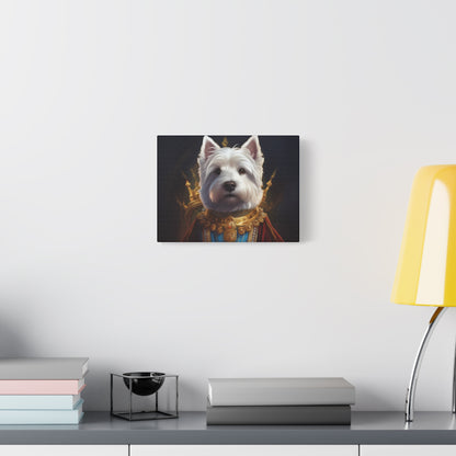West Highland White Terrier Pet Portrait Renaissance - Canvas, wall art, wall print, dog portrait, dog art
