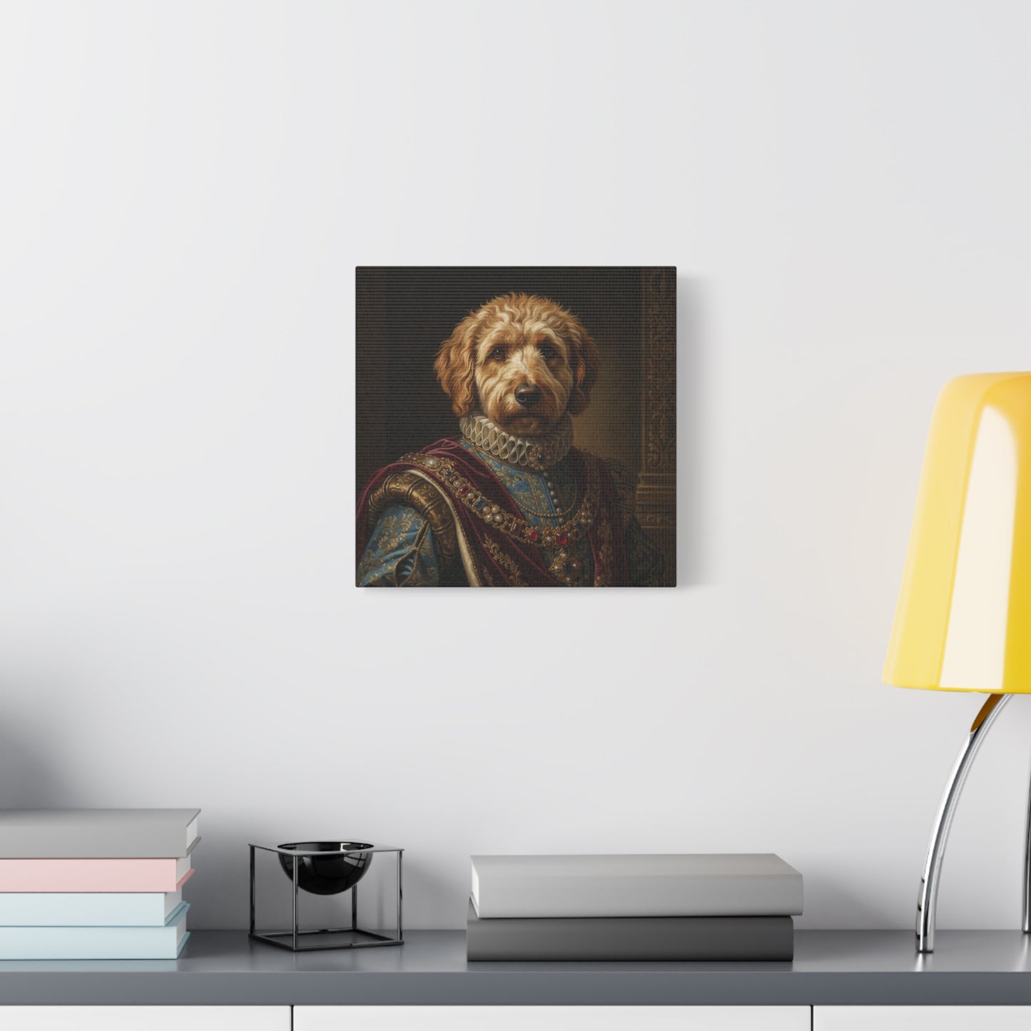 Labradoodle Renaissance Pet Portrait Canvas, Dog Wall Art, Home Décor, Pet Lovers Gift, Animal Artwork, Canine Decor
