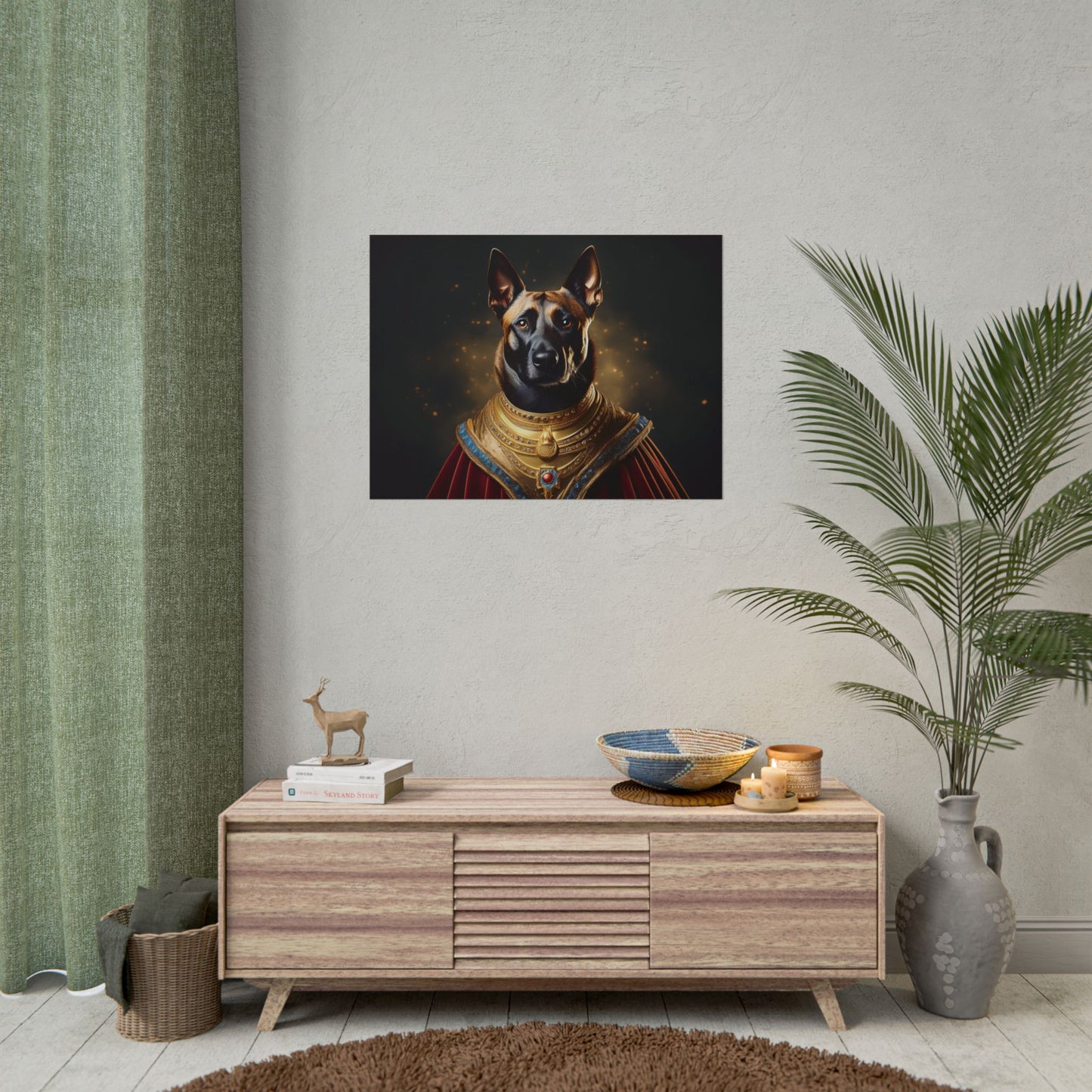 Belgian Malinois Renaissance Dog  Portrait Wall Print, Art Print, Art Print, Animal Lover Home Decor, Dog Wall Art, wall art