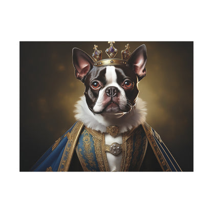 Boston Terrier Renaissance Pet Portrait on Canvas, wall print, wall art, dog portrait, dog art