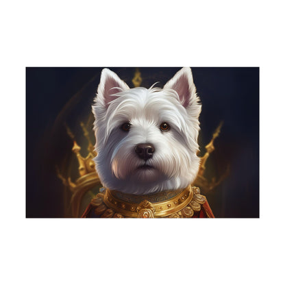 West Highland White Terrier Dog Renaissance Pet Portrait Print, West Highland White Terrier Art Print, Dog Wall Art, Wall Print, Wall Art