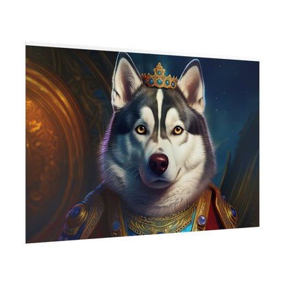 Siberian Husky Renaissance Pet Portrait Print, Siberian Husky Art Print, Wall Decor, Art Gift, dog wall art, wall art, wall print