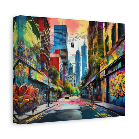 Melbourne Street Graffiti Australia Canvas Art | Style 1 | Wall Art | Wall Print