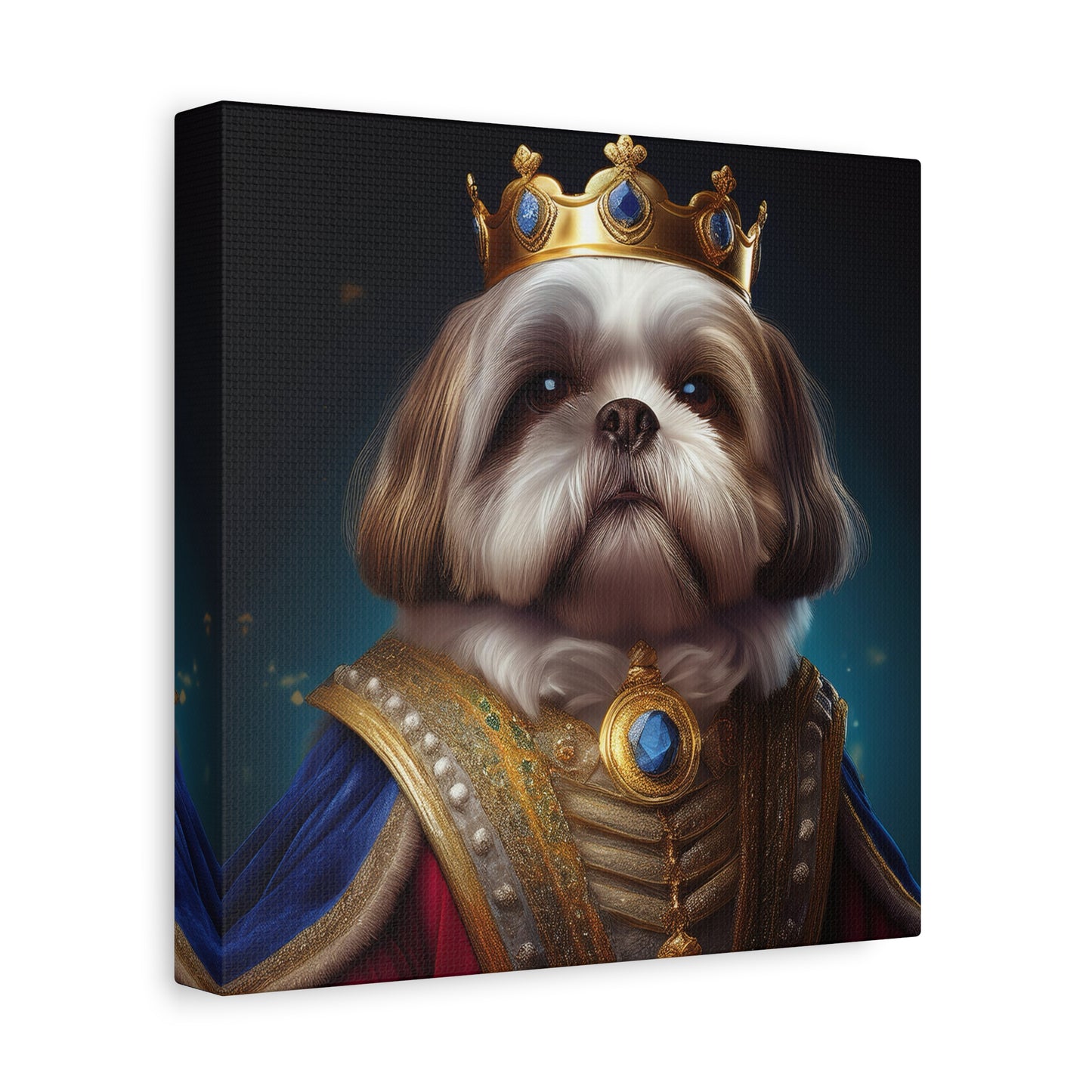 Shih Tzu Renaissance Pet Portrait on Canvas | wall art, wall print, dog portrait, dog art
