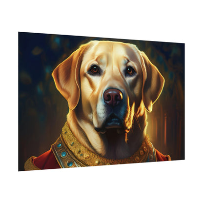 Labrador Retriever Renaissance Pet Portrait Art Print, Wall Decor Gift, Animal Lover Home Decor, Dog Wall Art