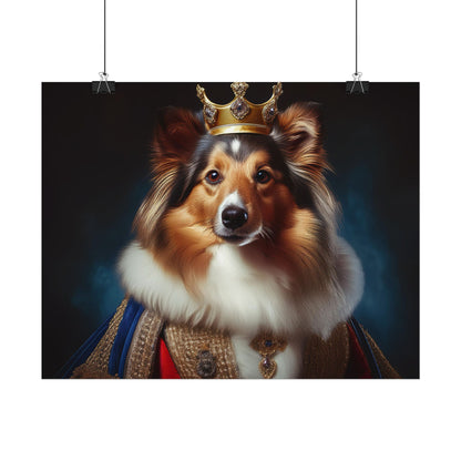 Shetland Sheepdog Renaissance Dog Portrait Art Print, Wall Decor Gift, Animal Lover Home Decor, Dog Wall Art