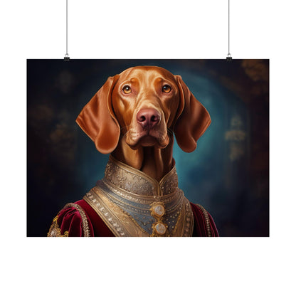 Vizsla Renaissance Pet Portrait Print,  Art Print, Wall Decor,  Animal Print, Dog Wall Art, Wall print, wall art, dog art