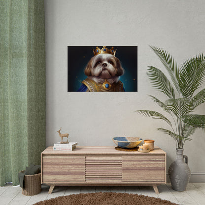 Shih Tzu Renaissance Pet Portrait Print | Dog Lover Wall Art | Dog Memorial Gift | Wall Art | Wall Print