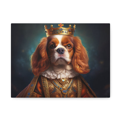 Cavalier King Charles Spaniel Renaissance Pet Portrait on Canvas | Wall art | wall print