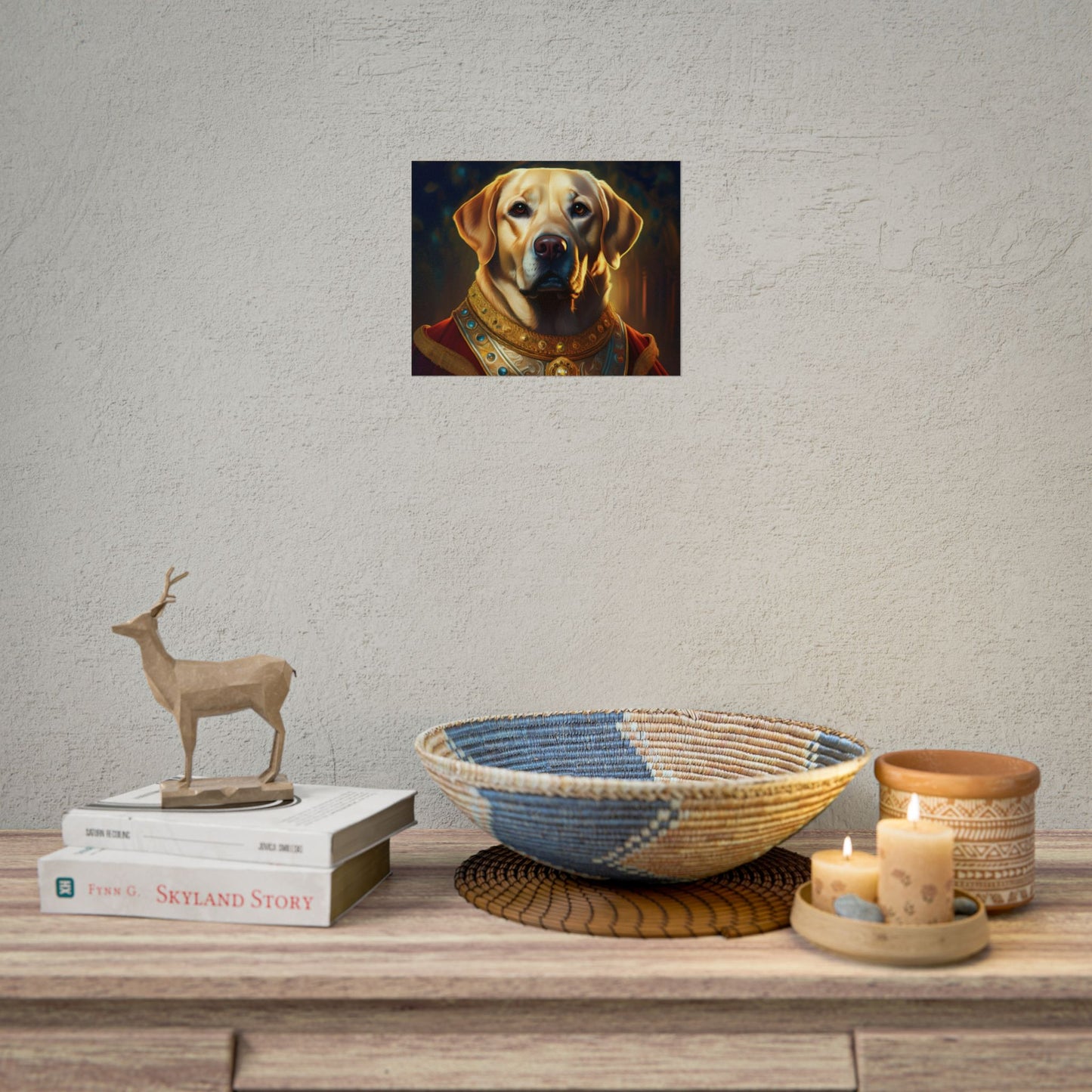 Labrador Retriever Renaissance Pet Portrait Art Print, Wall Decor Gift, Animal Lover Home Decor, Dog Wall Art