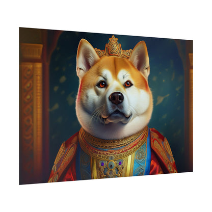 Shiba Dog Renaissance Portrait Print,  Art Print, Wall Decor Gift, Animal Lover Home Decor, wall prints, wall art