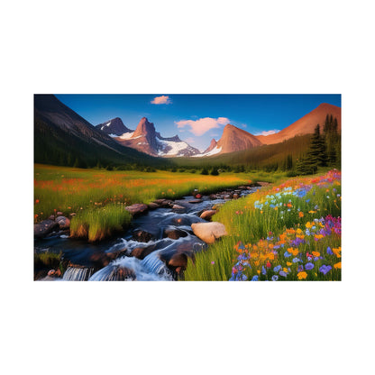 Rocky Mountains Mountain Flora  Art Print | Wall Art | Wall Print | Mountains Wall Art