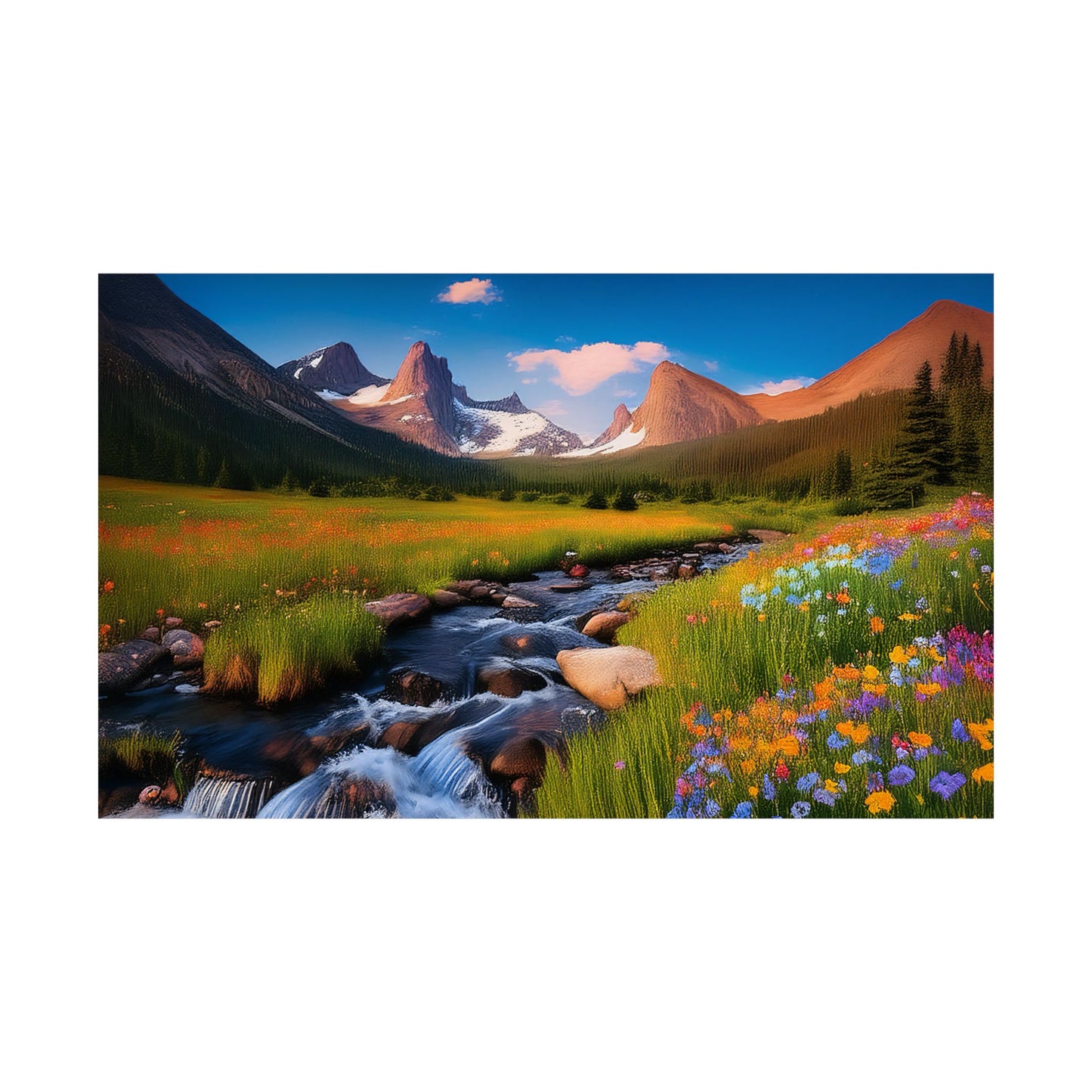 Rocky Mountains Mountain Flora  Art Print | Wall Art | Wall Print | Mountains Wall Art