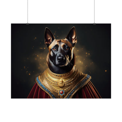 Belgian Malinois Renaissance Dog  Portrait Wall Print, Art Print, Art Print, Animal Lover Home Decor, Dog Wall Art, wall art