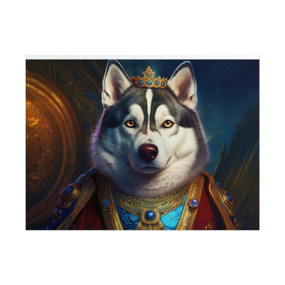 Siberian Husky Renaissance Pet Portrait Print, Siberian Husky Art Print, Wall Decor, Art Gift, dog wall art, wall art, wall print