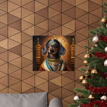 Dachshund Dog Renaissance Pet Portrait Print | Wall Art | Wall Print | Dog Art