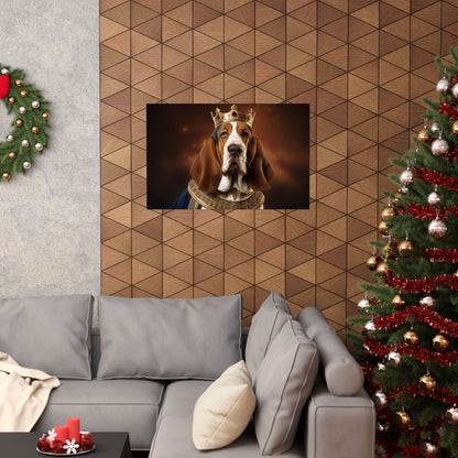 Bassett Hound Renaissance Dog Portrait Art Print, Wall Decor Gift, Animal Lover Home Decor, Dog Wall Art