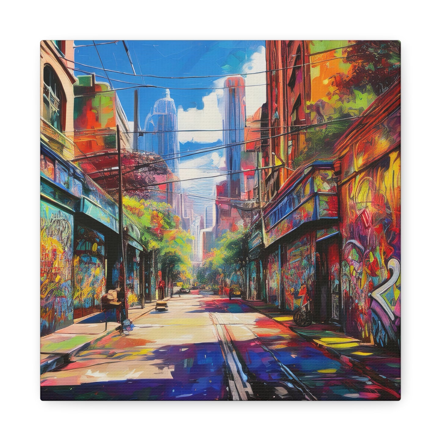 Melbourne Street Graffiti Australia on Canvas | Style 2 | Wall Art | Wall Print