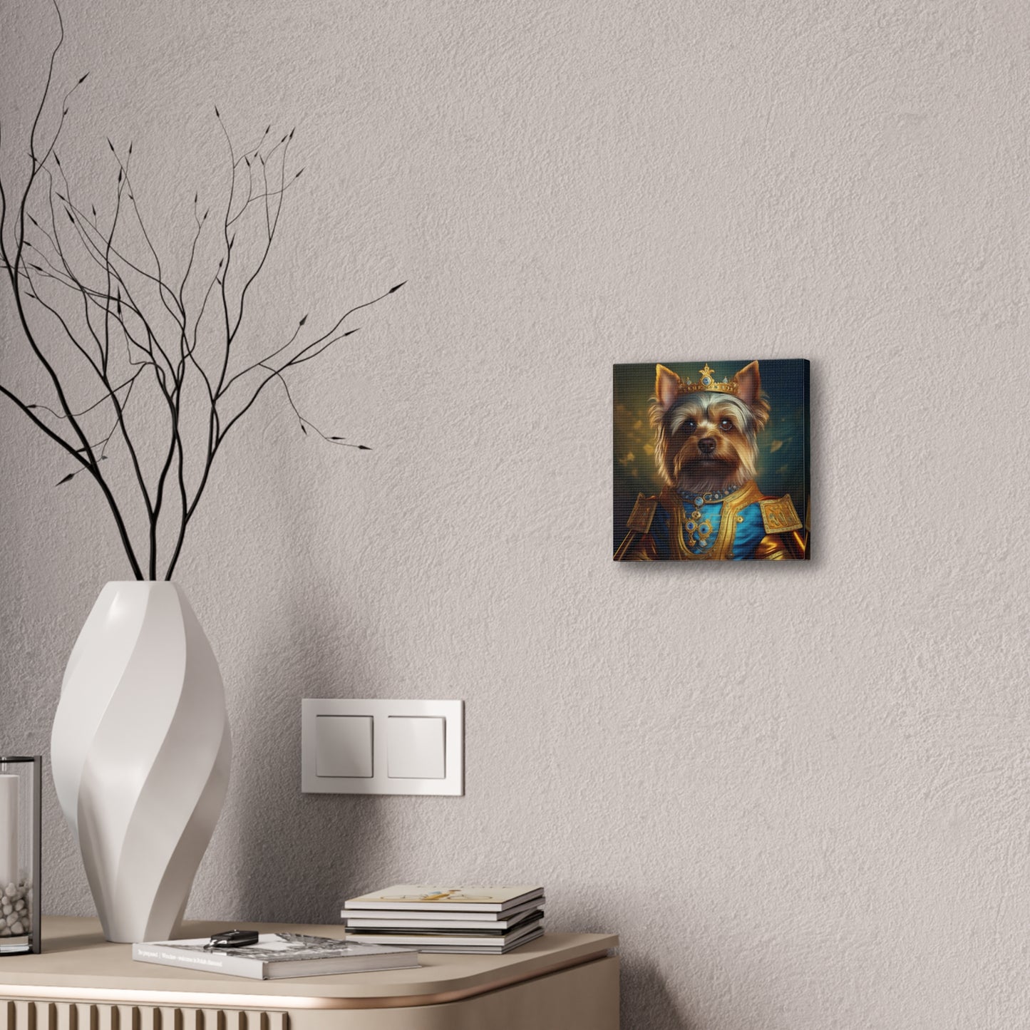 Yorkshire Terrier Renaissance Pet Portrait on Canvas | Wall Art | Wall Print | Dog Art