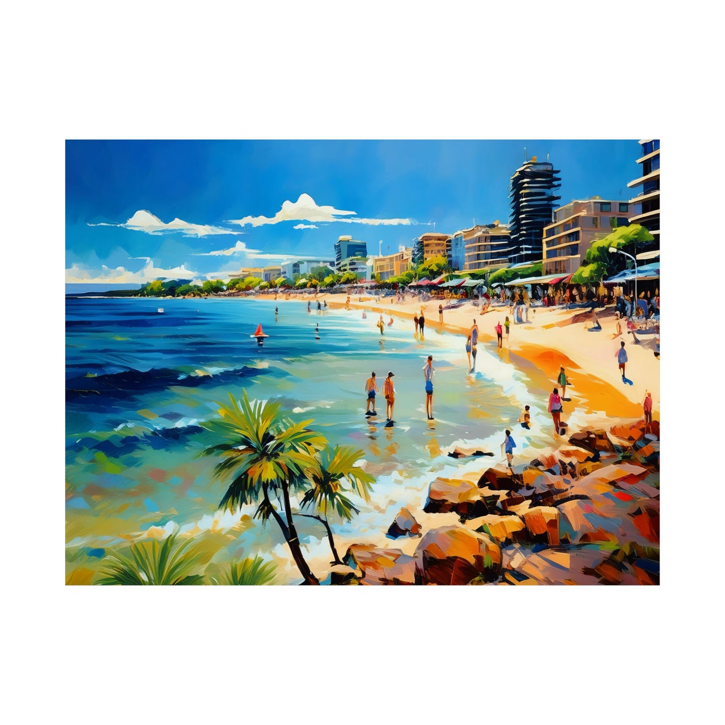 Manly Beach Australia Coastal Print | Style 1 | Wall Art | Wall Print