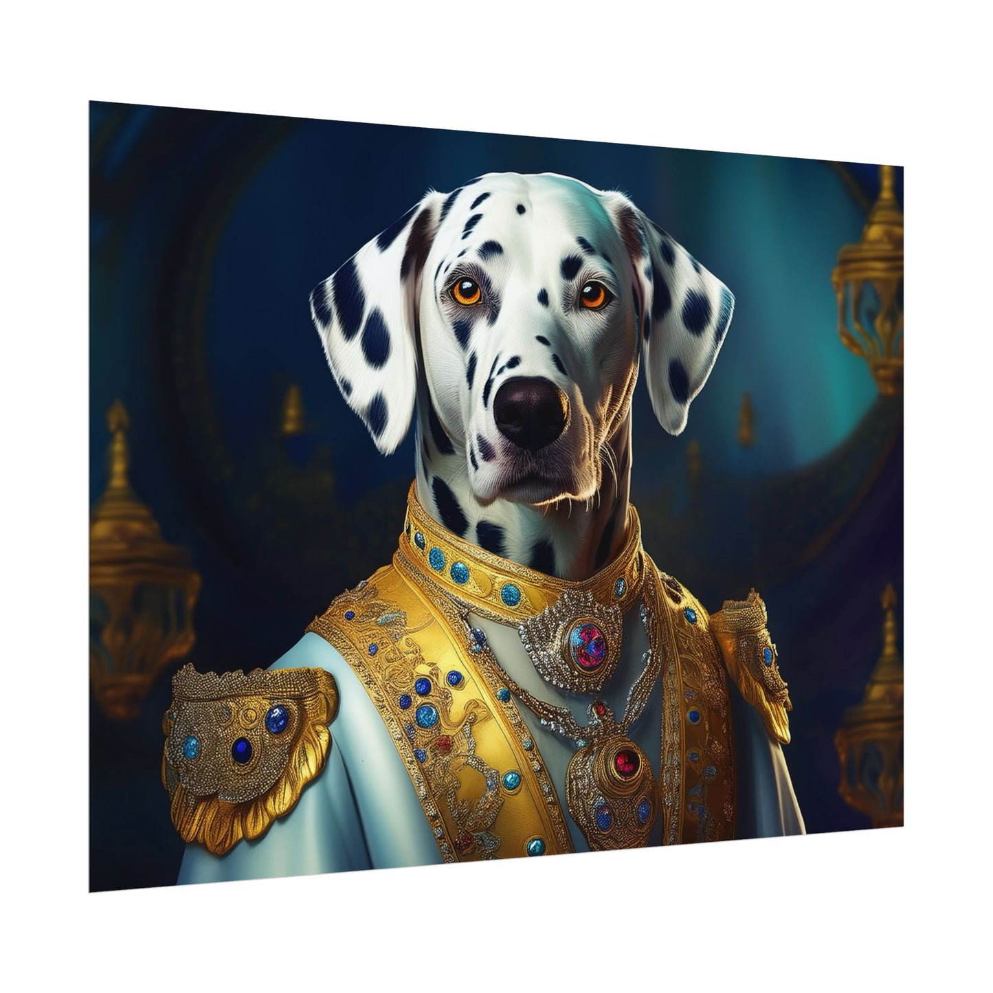 Dalmation Dog Renaissance Pet Portrait Wall Print | Art Print | Wall Art | Dog Art