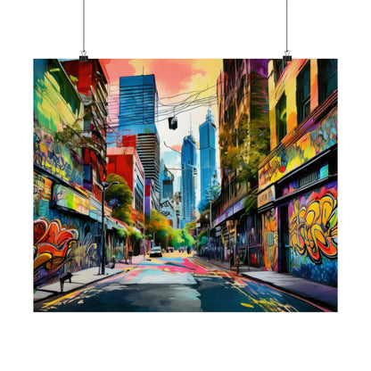 Melbourne Street Graffiti Australia Print | Style 1 | Wall Art | Wall Print