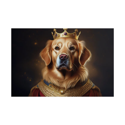 Golden Retriever Renaissance Dog Portrait  Art Print, Wall Decor Gift, Animal Lover Home Decor, Dog Wall Art