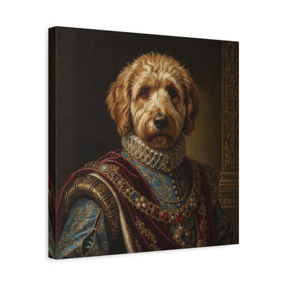 Labradoodle Renaissance Pet Portrait Canvas, Dog Wall Art, Home Décor, Pet Lovers Gift, Animal Artwork, Canine Decor