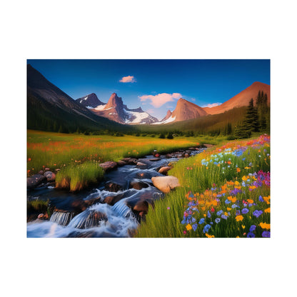 Rocky Mountains Mountain Flora  Art Print | Wall Art | Wall Print | Mountains Wall Art