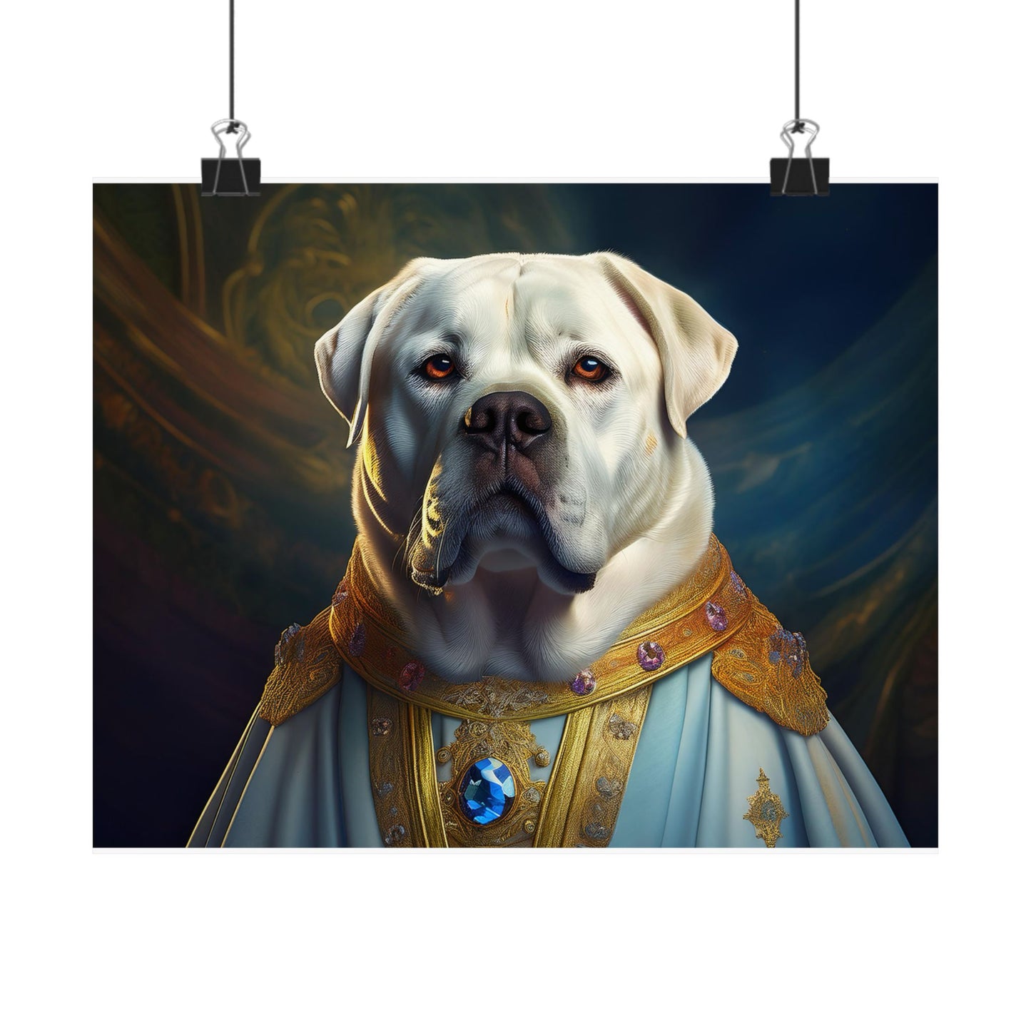Mastiff Renaissance Pet Portrait Print, Unique Wall Art, Wall Print, Dog Art, Pet Art