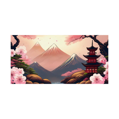 Japanese Cherry Blossom Wall Art Print | Wall Art | Wall Print | Japanese Wall Art