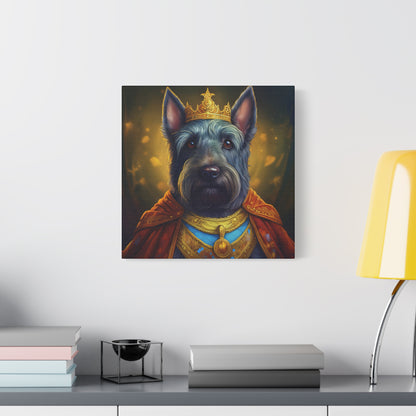 Scottish Terrier Renaissance Pet Portrait on Canvas | Wall art, wall print, dog portrait, dog art