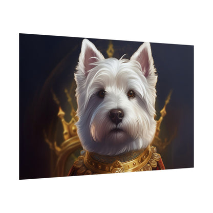 West Highland White Terrier Dog Renaissance Pet Portrait Print, West Highland White Terrier Art Print, Dog Wall Art, Wall Print, Wall Art