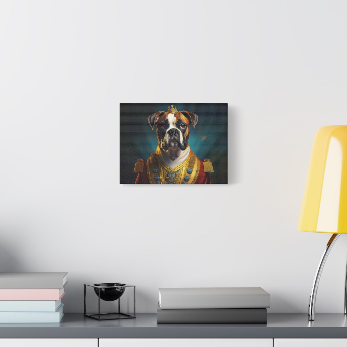 Boxer Renaissance Pet Portrait  on Canvas, wall art, wall print, dog portrait, dog art