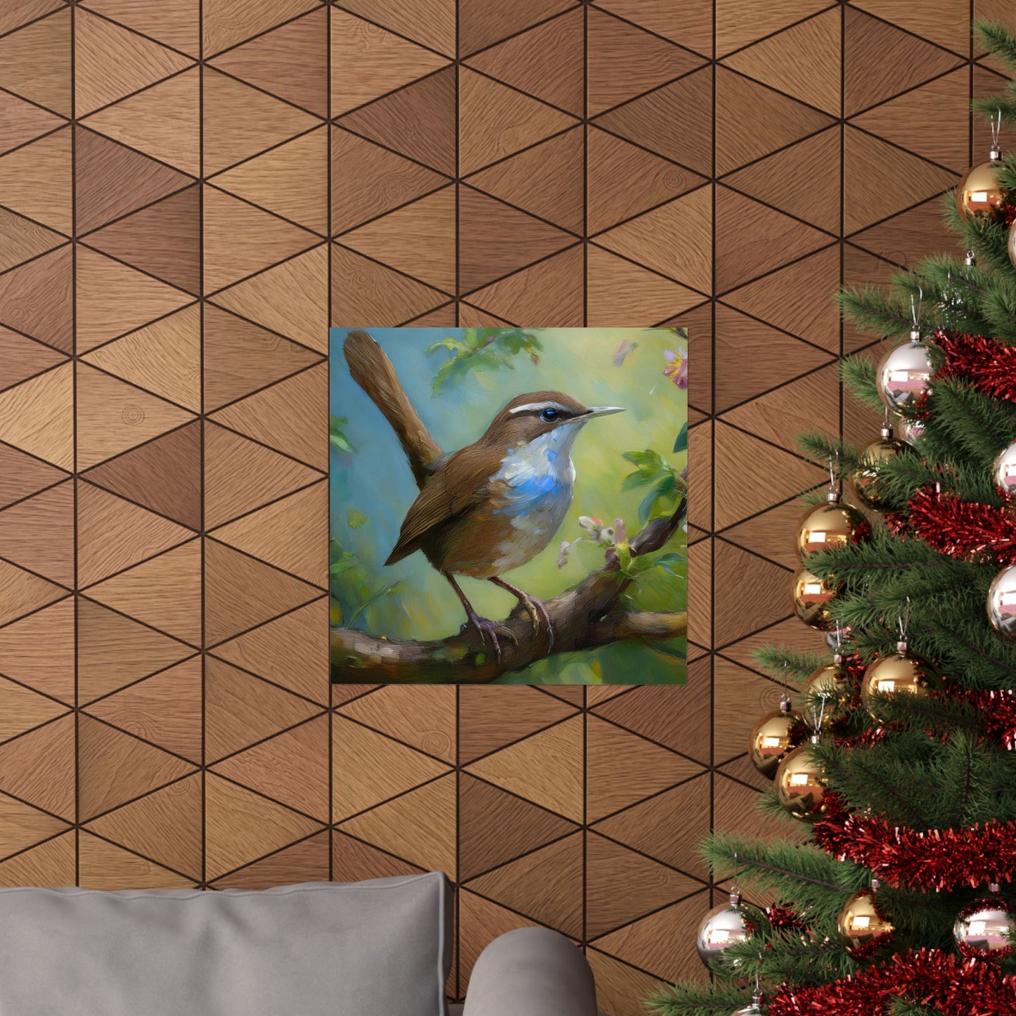 Carolina Wren Painting Print | Wall Art | Wall Print | Bird Art