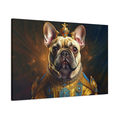 French Bulldog Renaissance Pet Portrait on Canvas | Wall Print | Wall Art | Dog Art