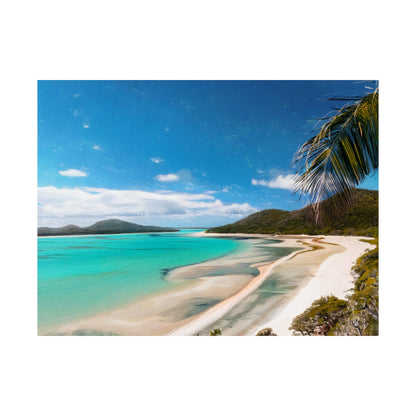 Whitehaven Beach Australia Coastal Print | Style 1 | Wall Art | Wall Print