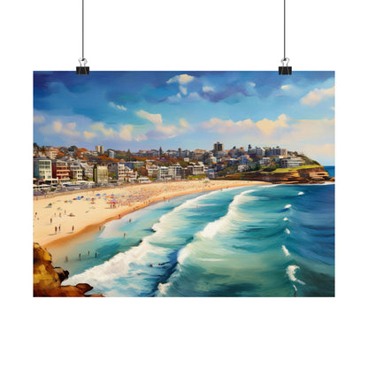 Bondi Beach Australia Coastal Print | Style 1 | Wall Art | Wall Print