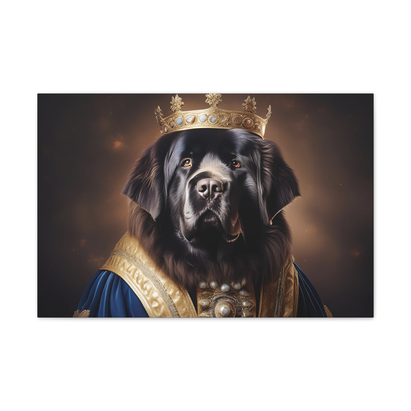 Newfoundland Renaissance Pet Portrait on Canvas | wall art | wall print