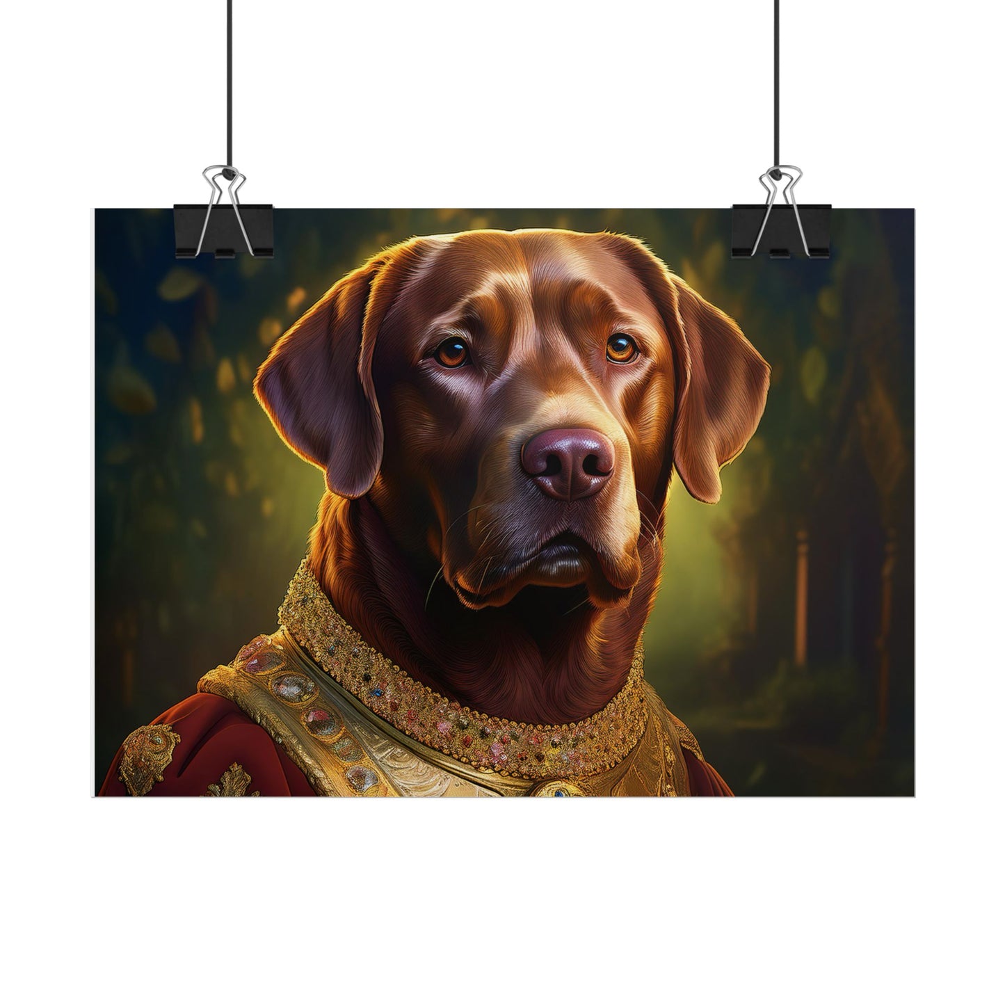 Chesapeake Bay Retriever Dog Renaissance Pet Portrait Print, Animal Lover print, Dog Wall Art, wall print, wall art